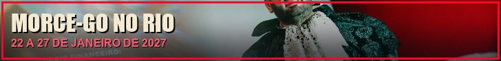 Banner 728 x 90: Morce-GO no Rio, 22 a 27 de janeiro de 2027